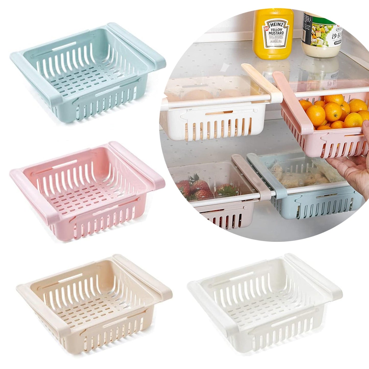 AM7775 Adjustable Fridge Storage Rack (1pc)