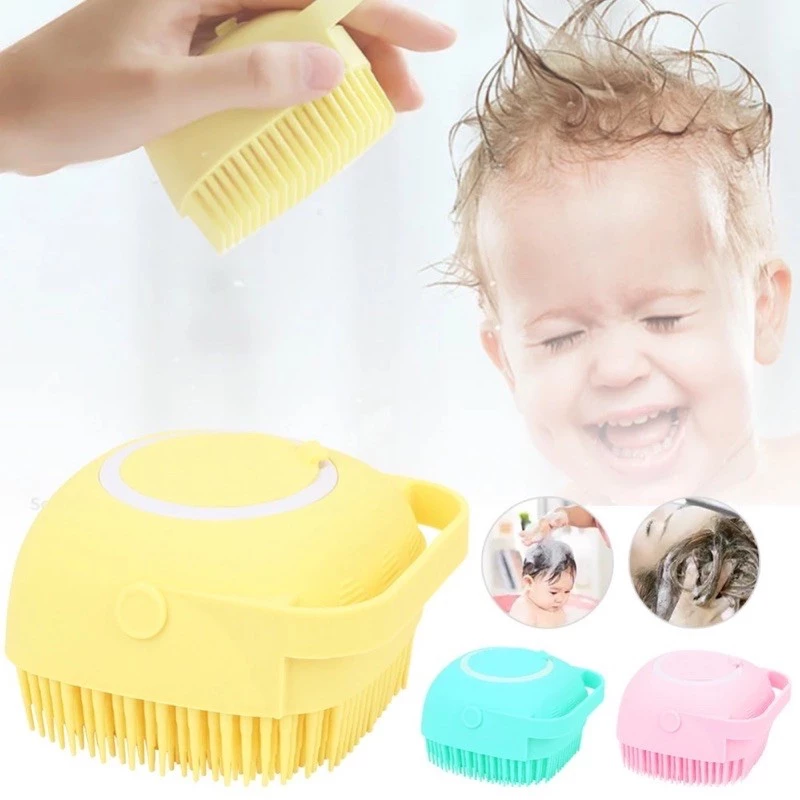 AM7476 Silicone Brush Body Scrubber with Soap Dispenser