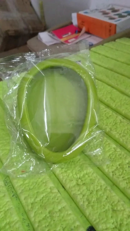12015 Green Oval Shape Vegetable Container Premium Fruits Saver Keeper (1 Pc)