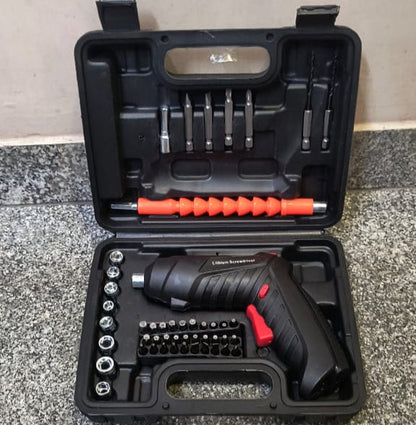 AM5049 Rechargeable Powerful Cordless Screwdriver With Drill Machine 48 Pcs