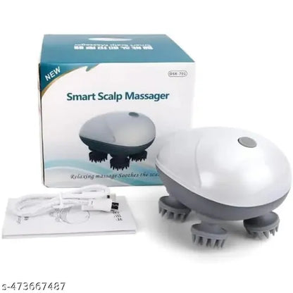 AM6357 Smart Electric Portable Head Massager for Hair Growth Deep Clean and Stress Relax
