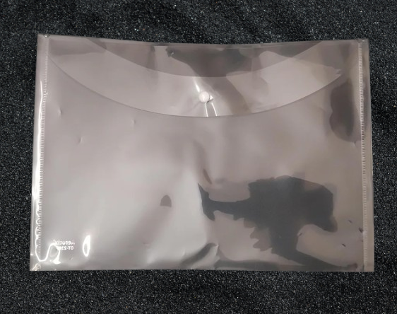 AM3528 Aerotix Document Button Bag Folder Transparent (1pcs) - (Code : 230P)
