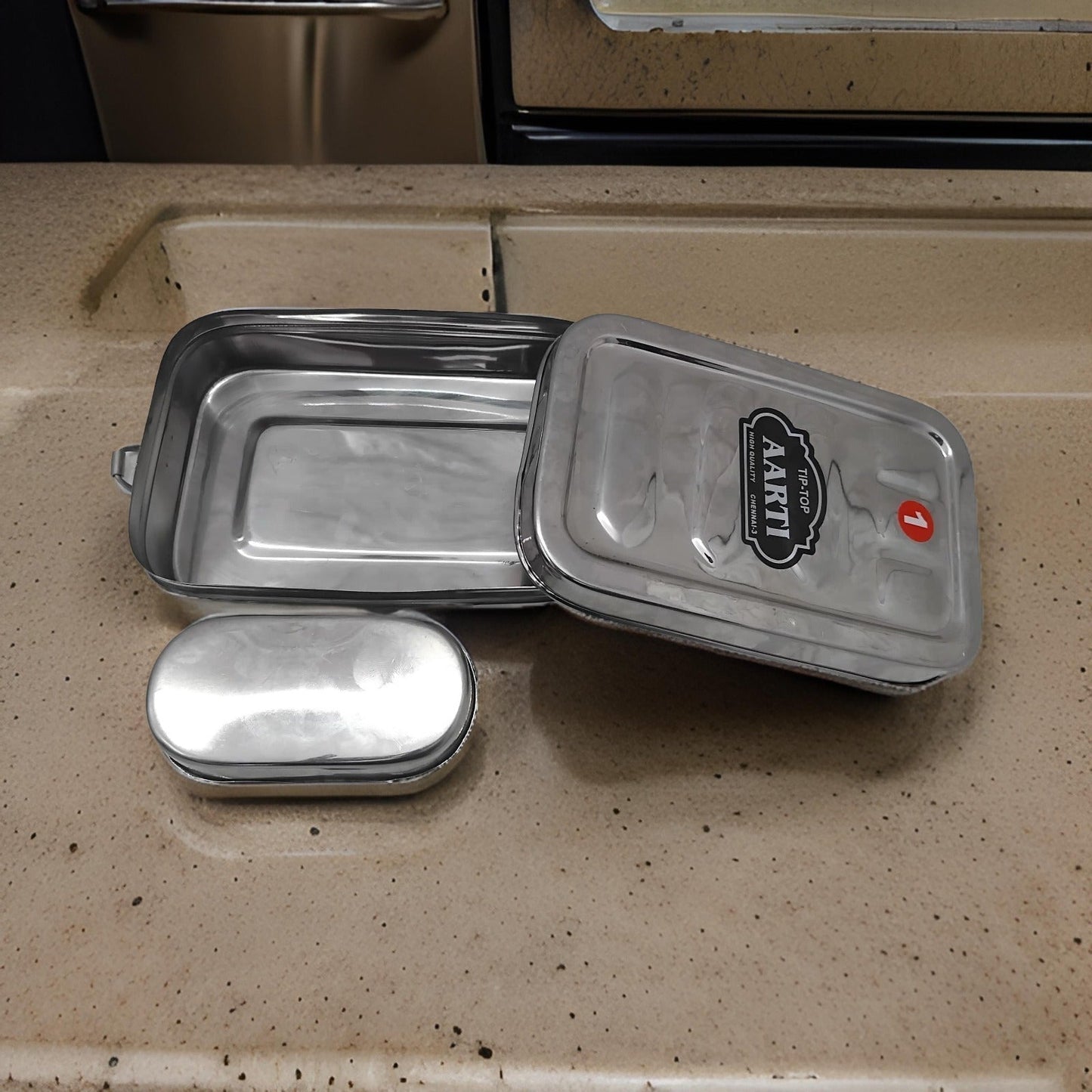 AM3554 Rectangle Lunch Box No.01 Leak-Proof With Small Container
