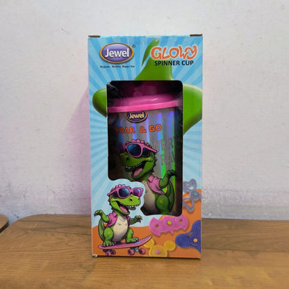 AM5125 Multi-Design Glowy Spinner Cup Water Bottle