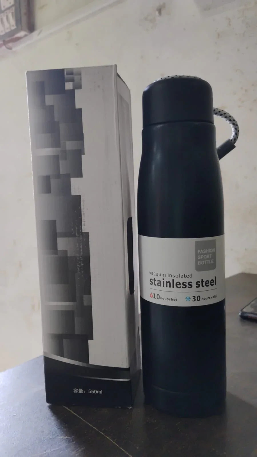 13851 Double Wall Vacuum Insulated Water Bottle (550 ML)