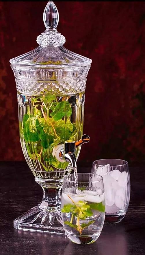 AM3722 Crystal Glass Beverage Dispenser with Tap 1 Pcs
