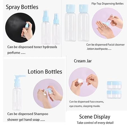 3075 Leak Proof Travel Bottles Kit Set Of 7Pcs
