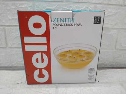 AM3764 CELLO Glass Mixing Bowl Without Lid 1500ml