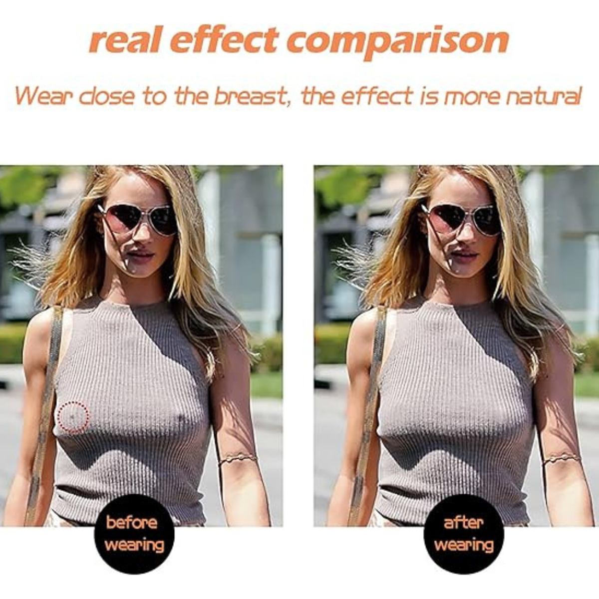 AM5486 Silicone Nipple Covers Breast Pasties No Bra Nipple Pasties Sticky Bra Petals for Modest Coverage Under Clothing-1 pair