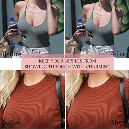 AM5486 Silicone Nipple Covers Breast Pasties No Bra Nipple Pasties Sticky Bra Petals for Modest Coverage Under Clothing-1 pair