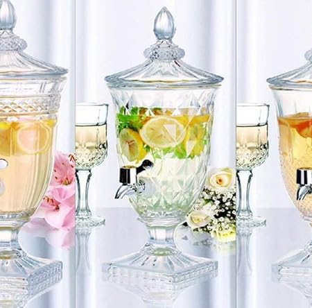 AM3722 Crystal Glass Beverage Dispenser with Tap 1 Pcs