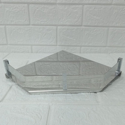 AM6062 Stainless Steel Heavy Corner Bathroom Shelf Bimand Style - (9x9 Inch)