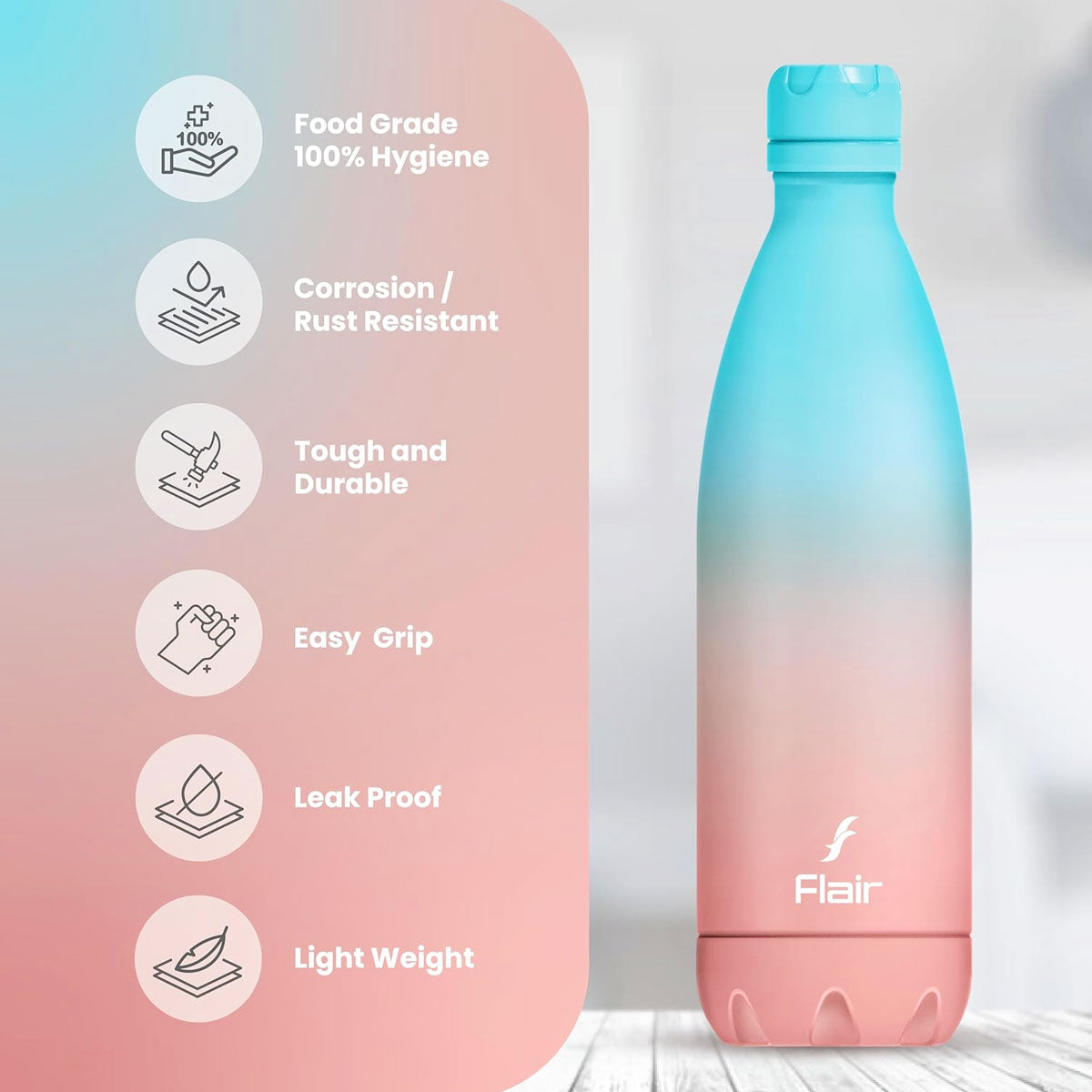 Di0025 Flair POP Vacuum Insulated Stainless Steel Bottle – 500ml