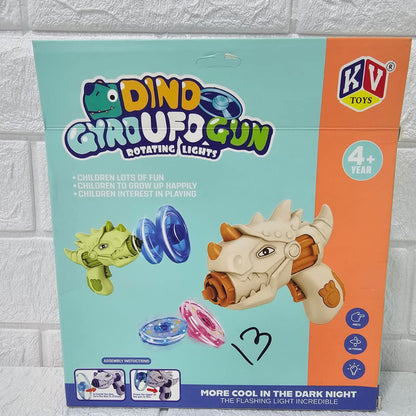 AM6027 Dino Gyro UFO Gun – Flying Disc Blaster Toy for Kids