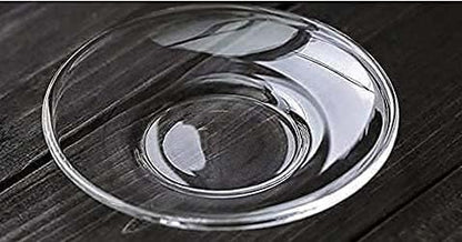 AM3741 Saucer Round Glass Plates Set Of 6 (LXP7012)