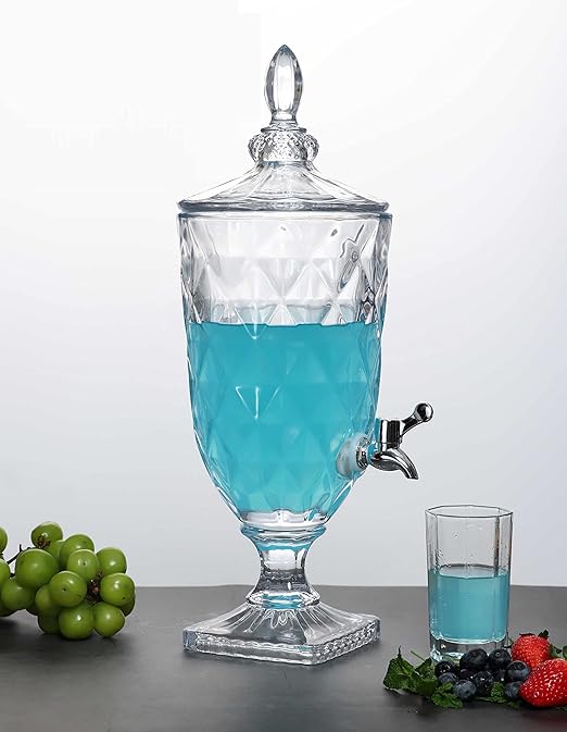 AM3722 Crystal Glass Beverage Dispenser with Tap 1 Pcs
