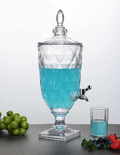 AM3722 Crystal Glass Beverage Dispenser with Tap 1 Pcs