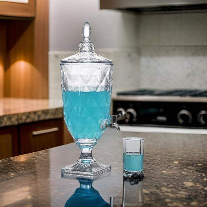 AM3722 Crystal Glass Beverage Dispenser with Tap 1 Pcs