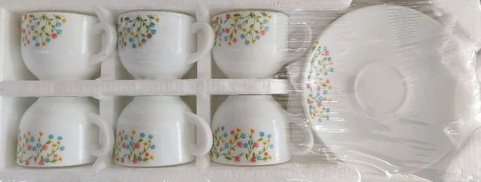 Am0340 Cello Costa Tea Set 12pcs Break Resistant Classic Simple Design Tea Set with Gift Box/Tea Cups for Tea Party