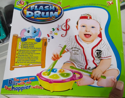A06481 Multicoloured Musical Flash Drum with Lights and Sounds (Age 3+)