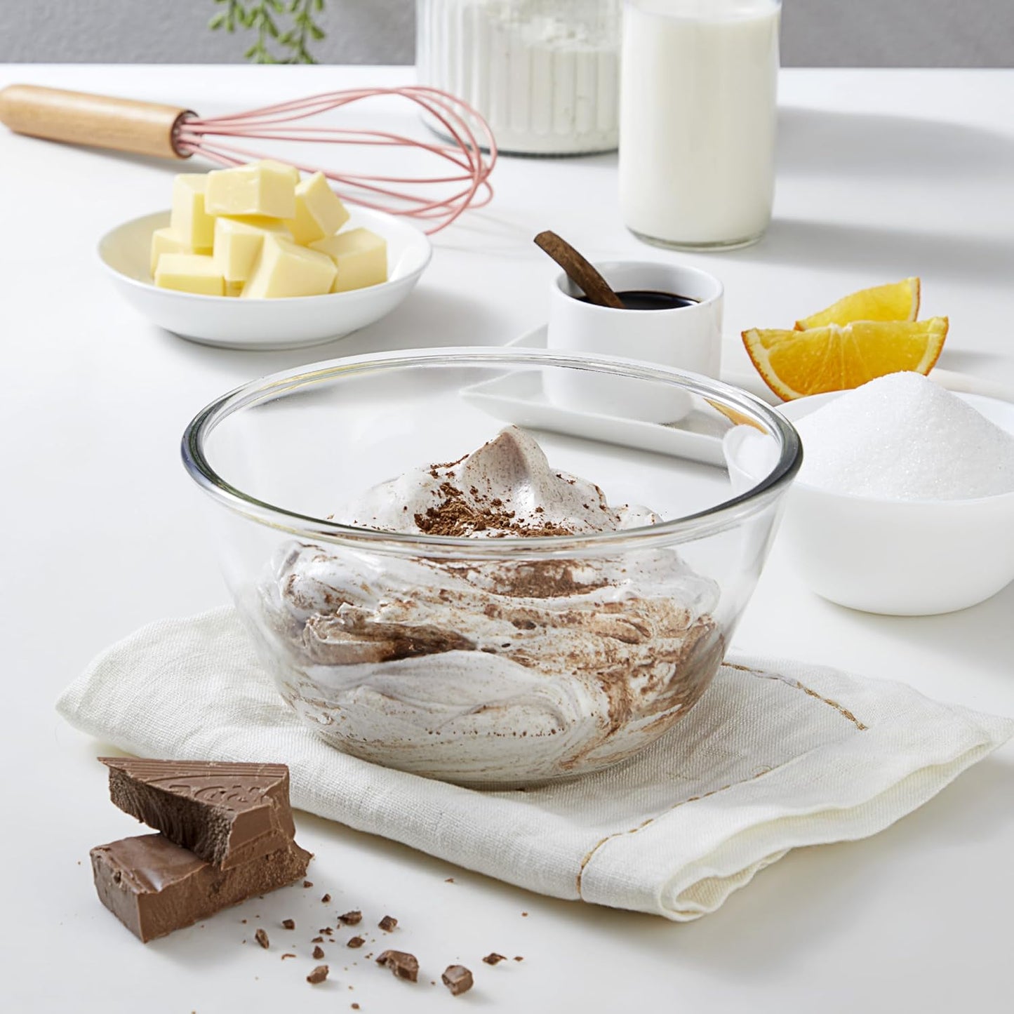AM3784 CELLO Ornella Glass Mixing Bowl 1000ml Without Lid
