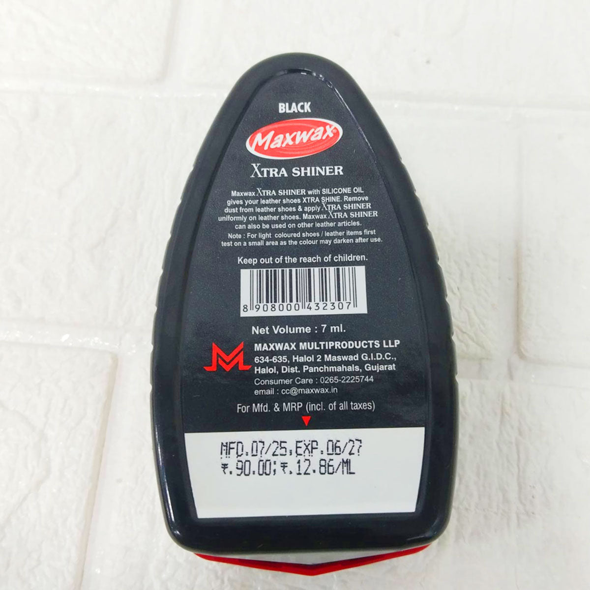 AM6146 Maxwax Shoe Xtra Shiner – Black Silicone 7 ml