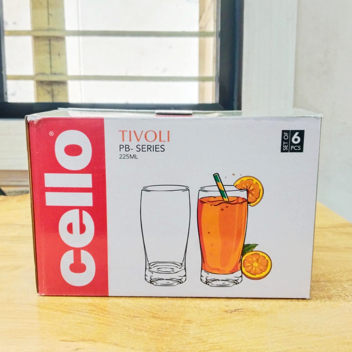 AM5697 Cello Tivoli Glass 225ml - 6 pcs set
