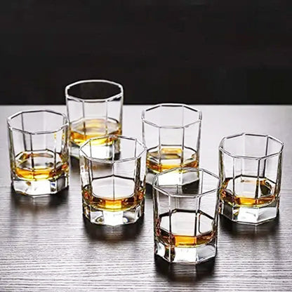 AM5372 Deli Glass Press Tumbler Set of 6 Transparent