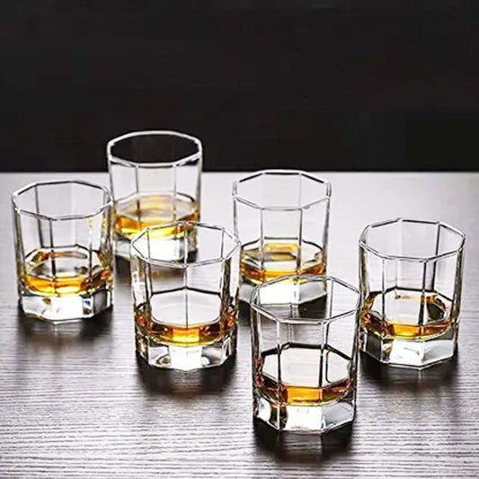 AM5372 Deli Glass Press Tumbler Set of 6 Transparent