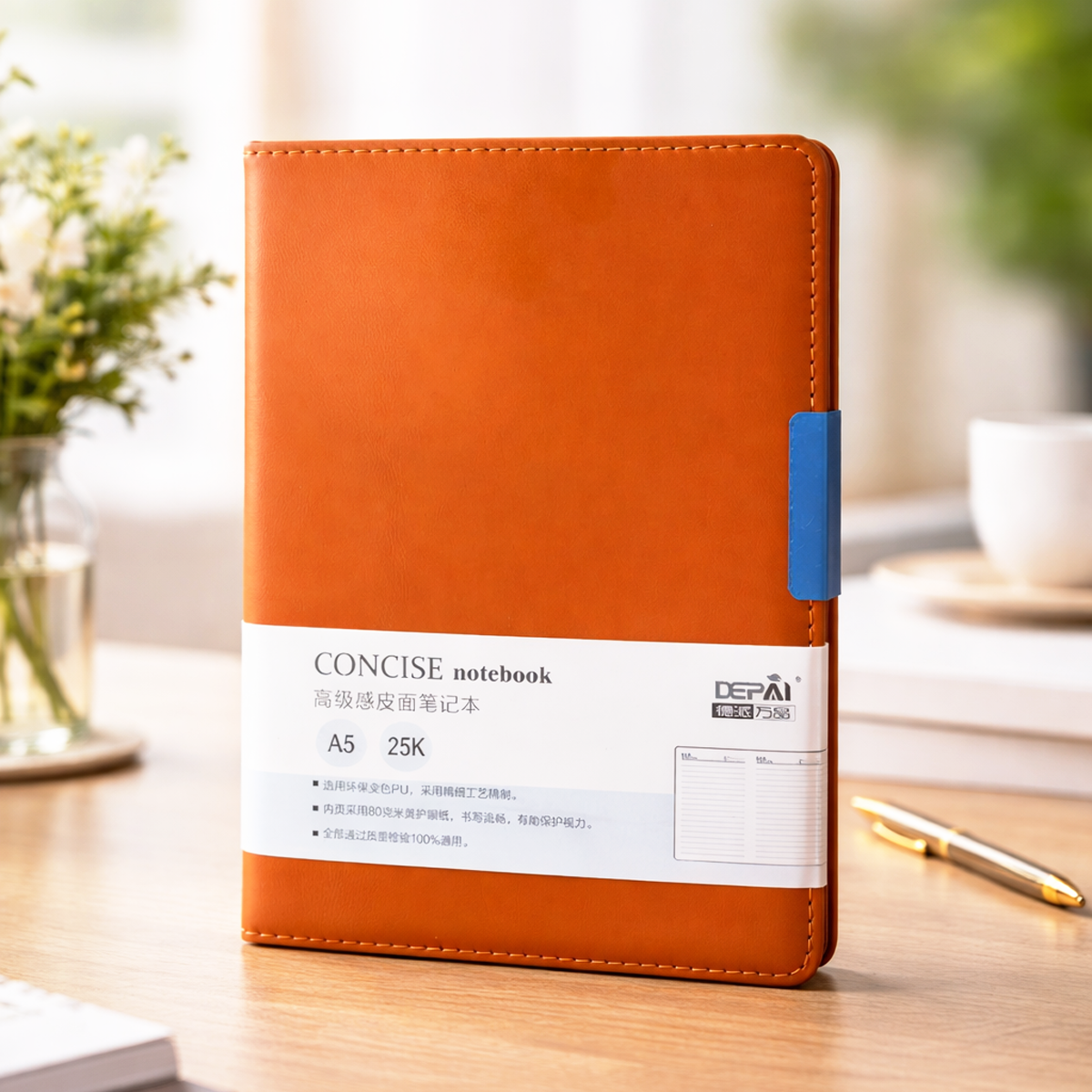 TM0123 Multicolour A5 Leather Executive Diary - Pack of 1pc