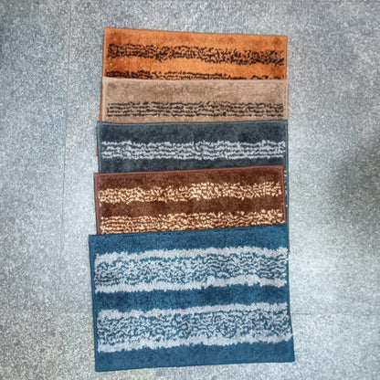 AM5847 Mix Cotton Soft Microfiber Door & Bath Mat (RG 13X19 Inch) Multicolour