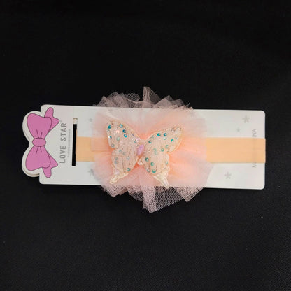 AM5874 Sequin Butterfly Headband for Girls - Multicolor