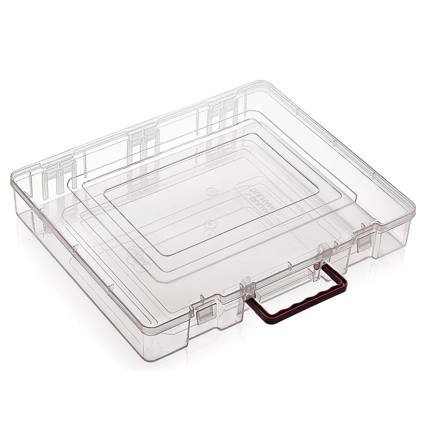 3848 Rectangular Plastic Storage Saree Box with Locks and Handle