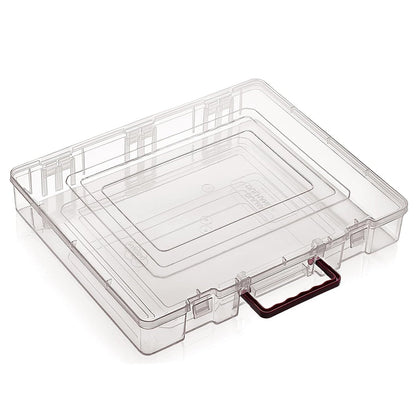 3848 Rectangular Plastic Storage Saree Box with Locks and Handle