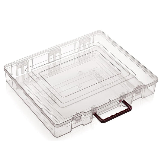 3848 Rectangular Plastic Storage Saree Box with Locks and Handle