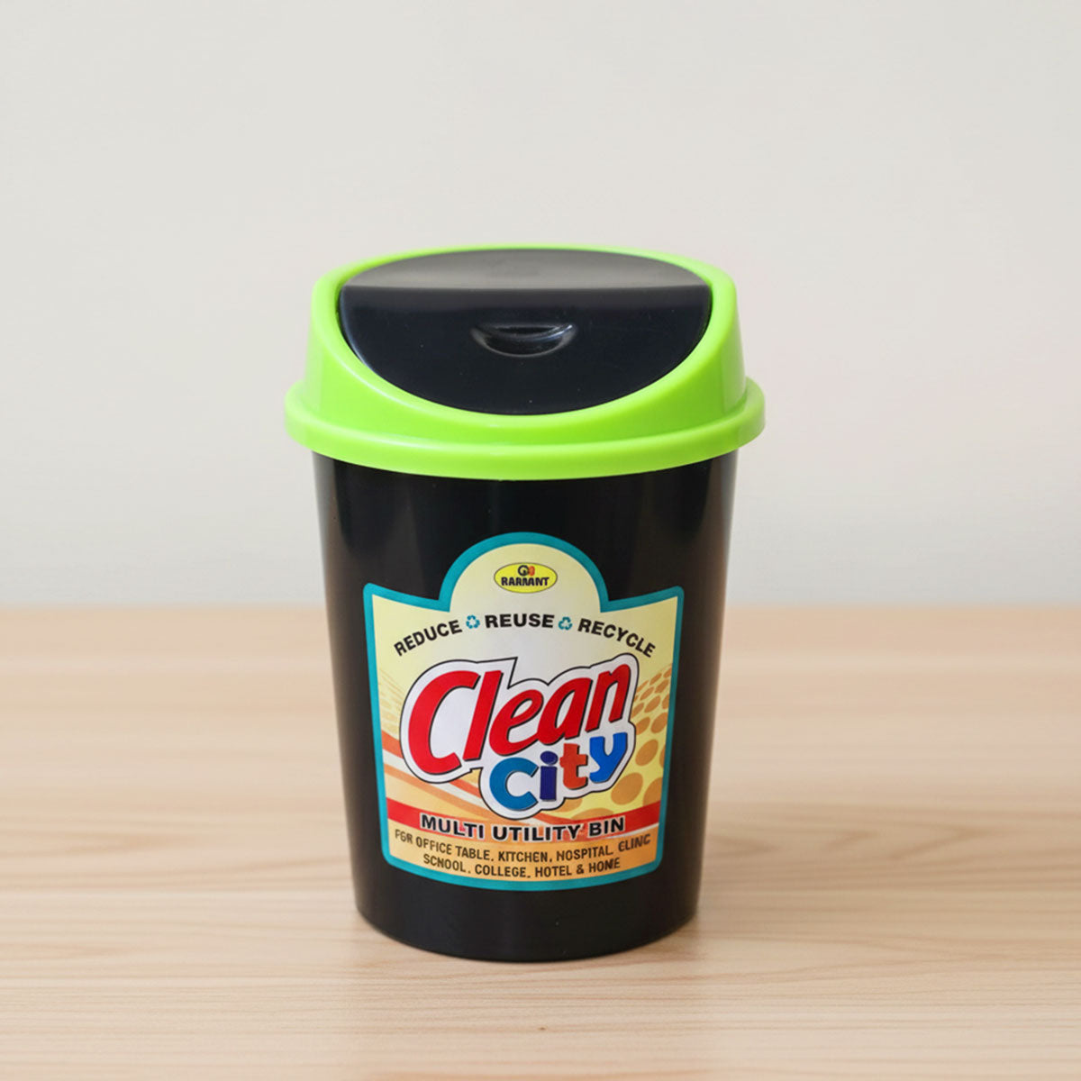 3637 Plastic Clean City Dustbin Deluxe - (1 PCS)