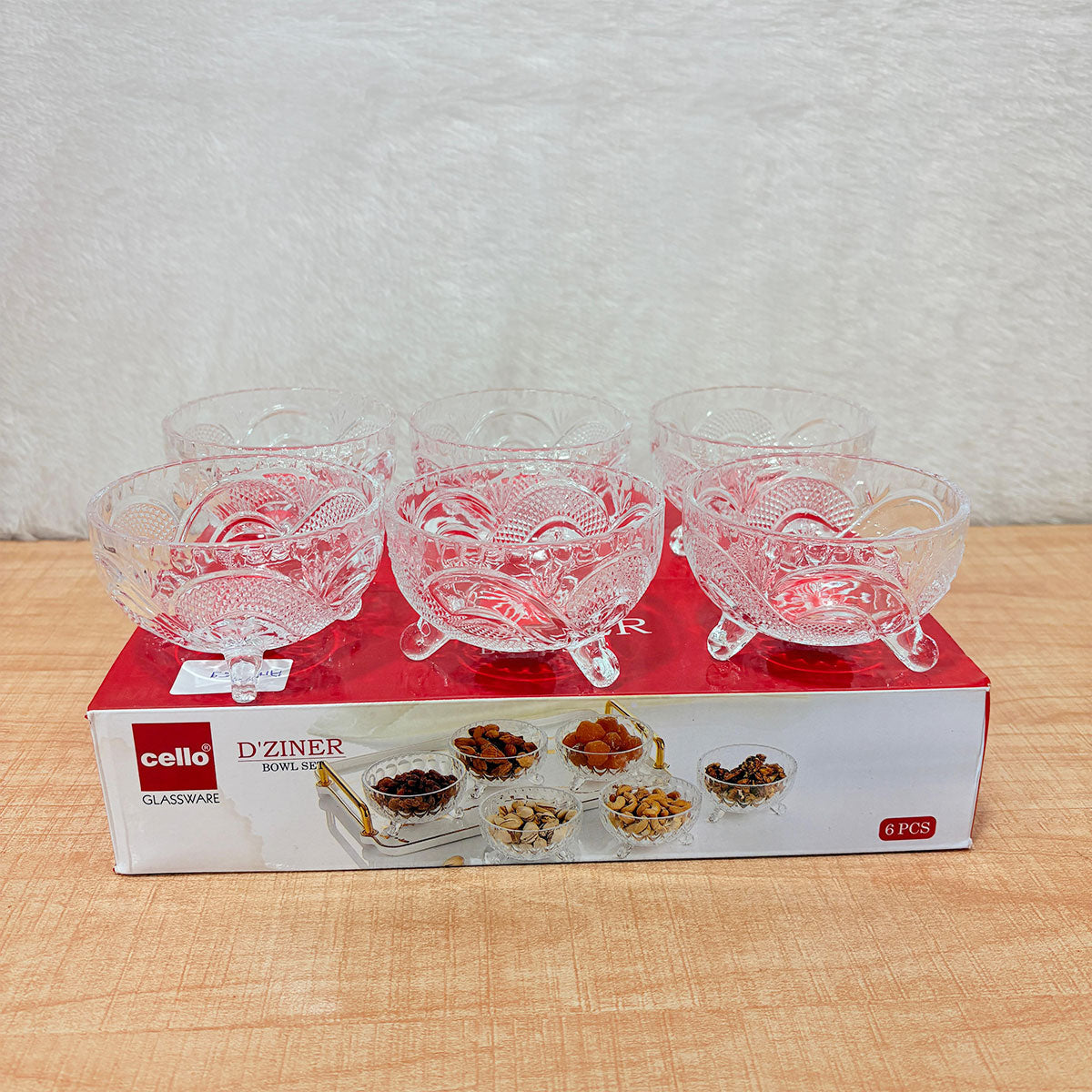 AM2659 Ice Cream Cup, Ice Cream Bowl 150 ML, Set of 6 Falooda Glass, Glass Irish Mug, Dishes for Dessert Bowl, Milkshake Glass Fruit and Pudding Set Serving Bowl for Home Restaurants and Parties