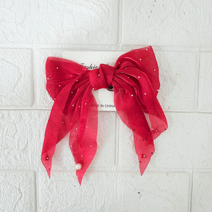 AM1215 Bow Hair Clip Multicolour for Girls Pack of One