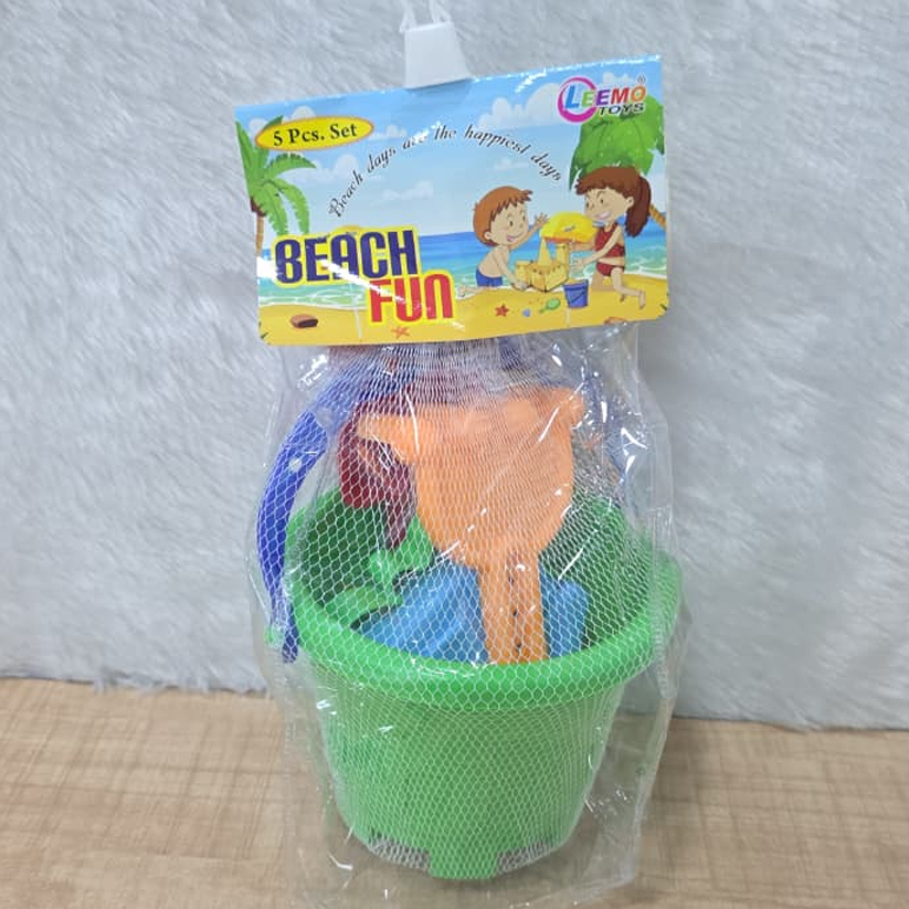 AM6437 Beach Play Set for Kids (Beach Set 5Pcs), Multicolor