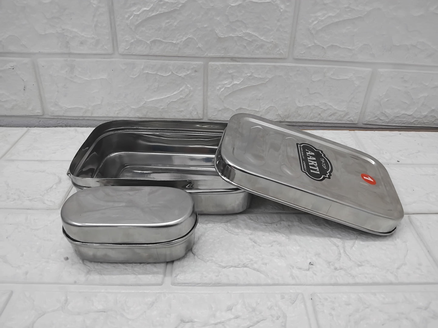 AM3554 Rectangle Lunch Box No.01 Leak-Proof With Small Container
