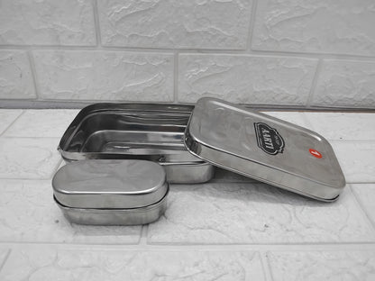AM3554 Rectangle Lunch Box No.01 Leak-Proof With Small Container