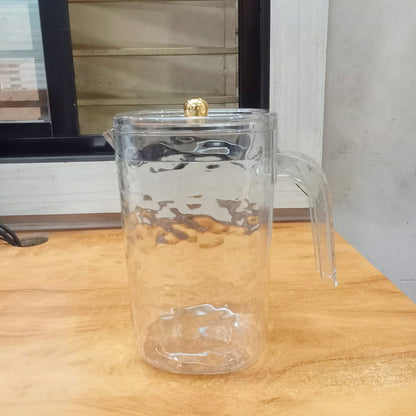 AM5789 Transparent Square Jug - Unbreakable Stylish Drinking Beverage, Soft Drinks & Water Jug with Plastic Lid