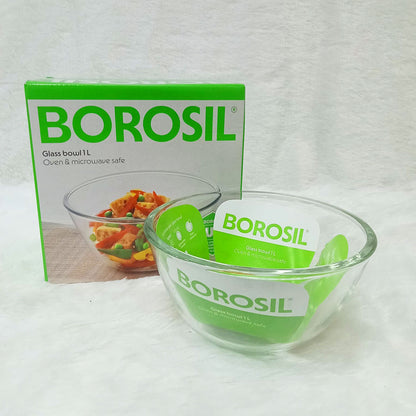 AM6206 Borosil Oven & Microwave Safe Glass Bowl - 1 Ltr