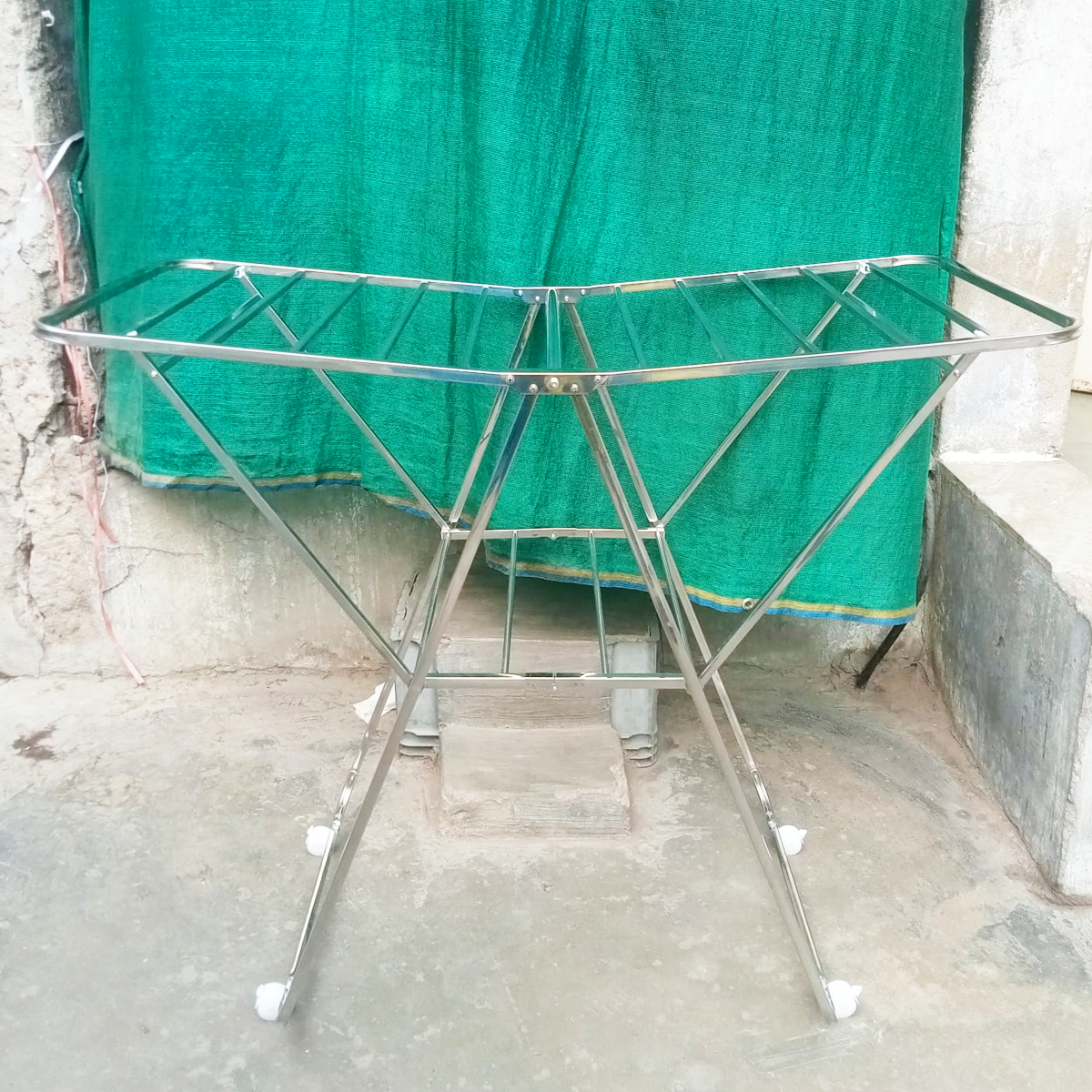 AM5612 NFDP Butterfly Single Stainless Steel Foldable Wing Style Cloth Dryer/Clothes Drying Stand