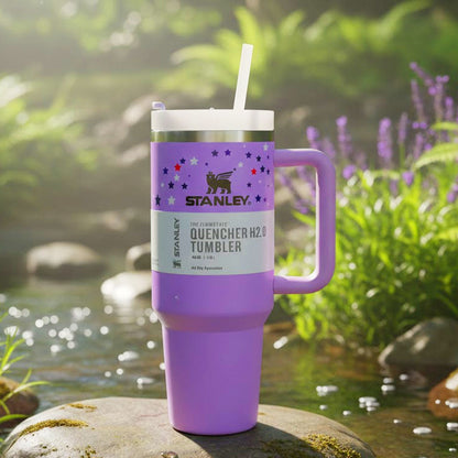 TM0037 The FlowState Quencher H2.0 Tumbler (1.18 Ltr, Lilac Starry Design)