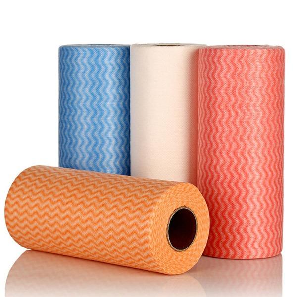 AM7758 Non Wooven Fabric Disposable Handy Wipe Cleaning Cloth Roll, Tissue Roll (1Pc)