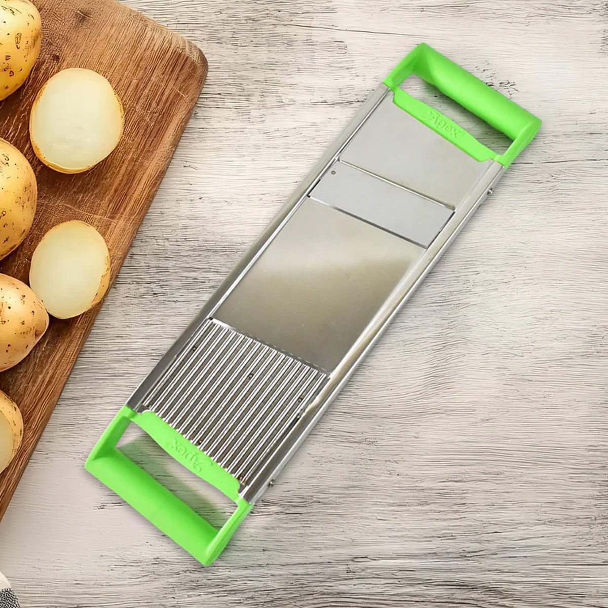 11549 Apex Stainless Steel Vegetable Slicer (2-in-1)