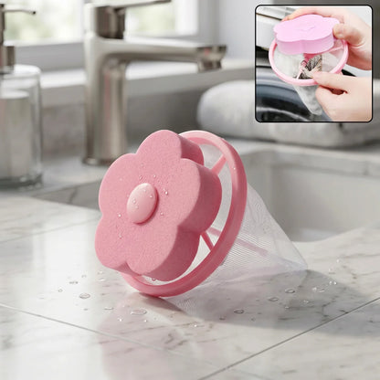 12604 Flower Shape Reusable Laundry Lint Remover - 1 Pc