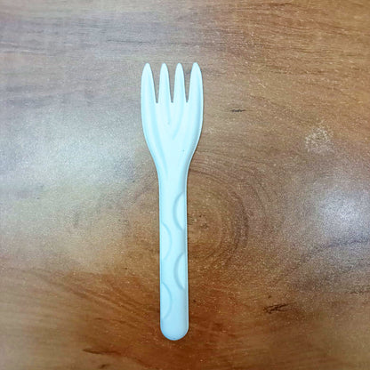 AM5739 Freshee Compostable Bagasse Fork (6 Inch, Pack of 10Pcs)