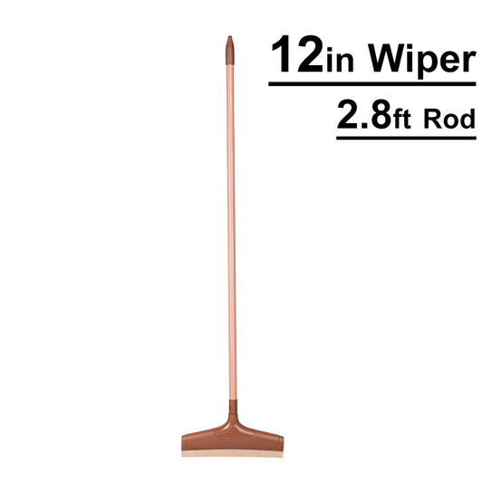 A06674 Wondra Anti-Bacterial Floor Wiper 12 Inch with Rod (2.8 ft)